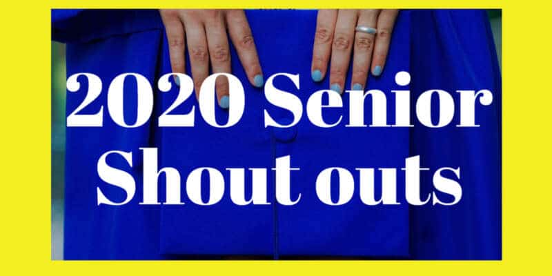 2020 Senior Shoutouts: Frank McConnell and Erika Black